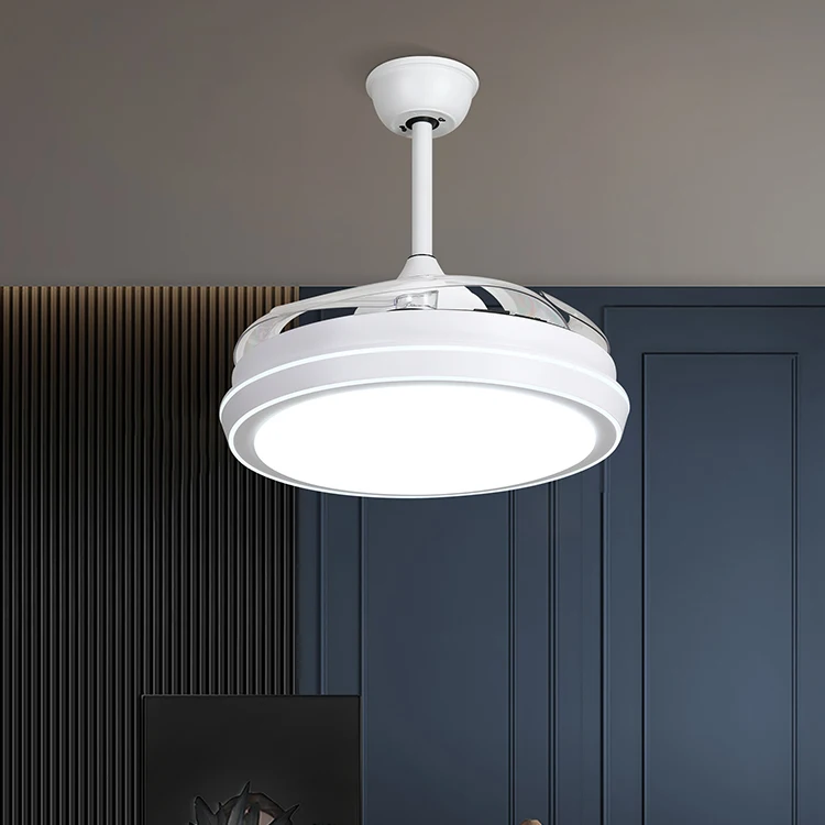 Simple Luxury Chandelier Modern Ceiling Fan Light Decorative Electric Living Room Bedroom Led Ceiling Fans with Light 3 Speeds