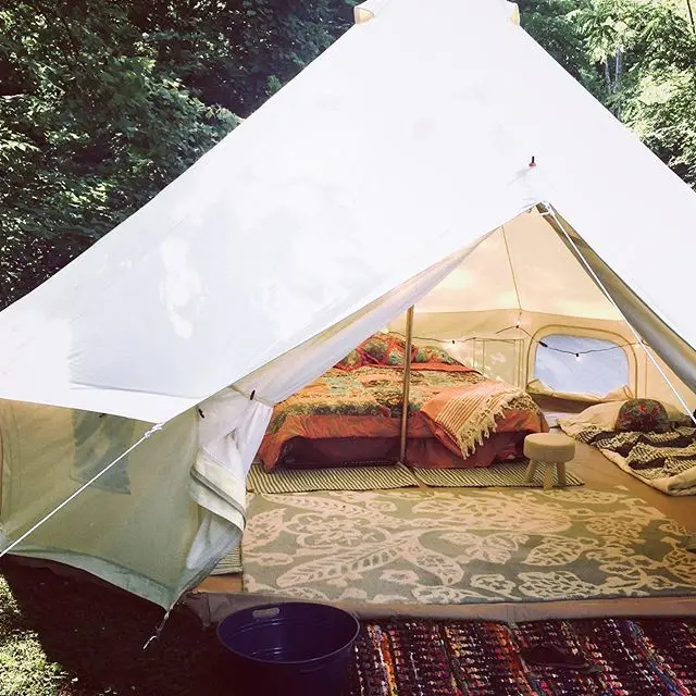 USA warehouse DANCHEL OUTDOOR 4 Season Oxford Waterproof Yurt Tents Luxury Family Bell Tent for Events