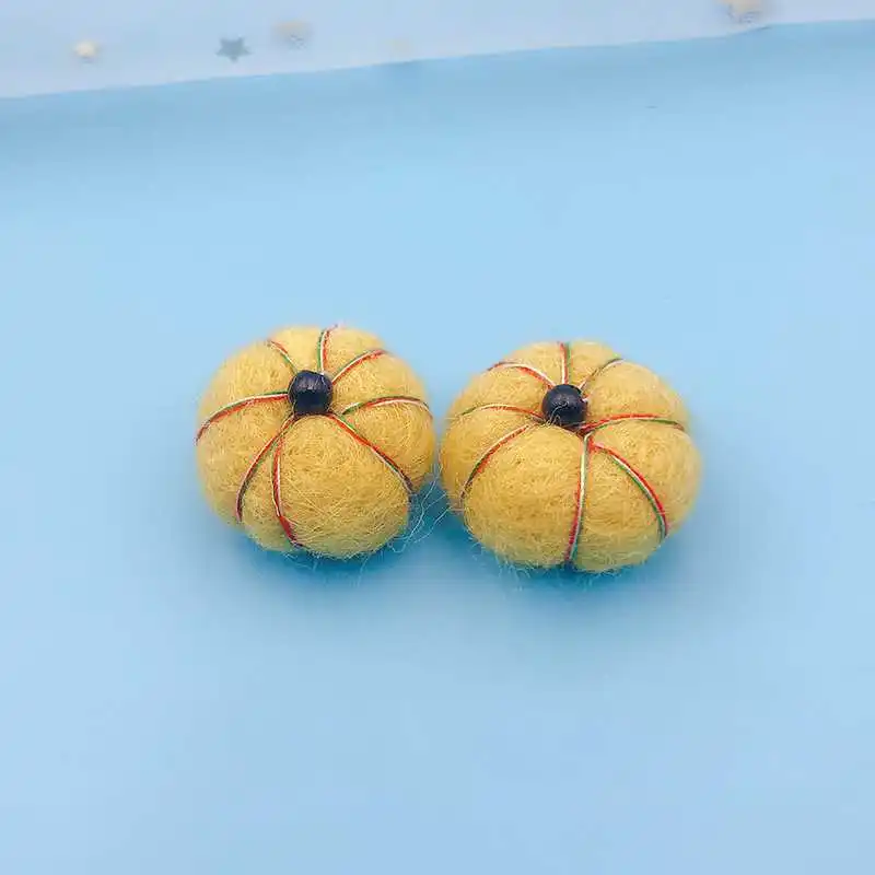 custom size Wool Pumpkins For Crafts Felt Accessories Diy
