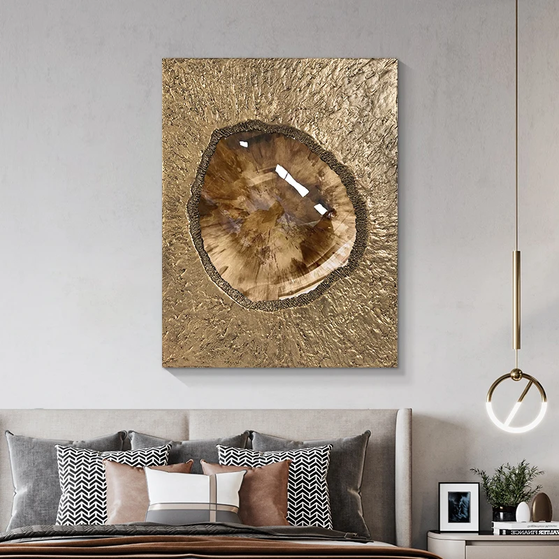 Hot selling Modern art Hotel Art project Large geometric wood carving epoxy 3D wall art