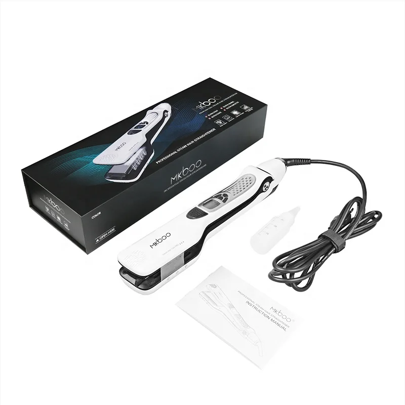 
LCD Digital Display Mkboo New design salon equipment steam hair straightener hair straight iron 
