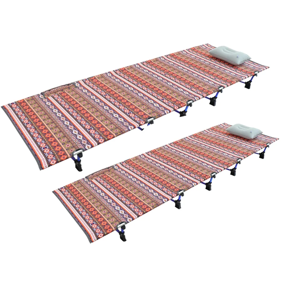 Sturdy Portable Backpacking Cot Aluminum Lightweight Sleeping Bed for Camp Office Indoor Outdoor Use