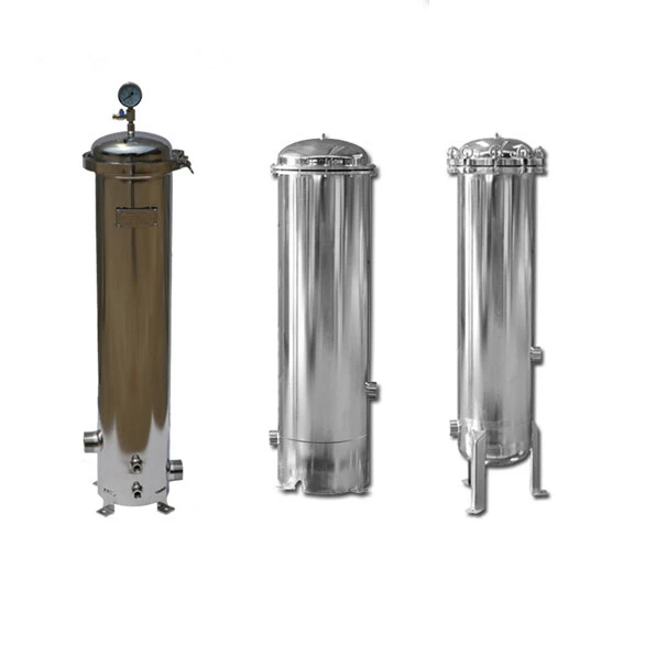 Manufacturer Pure water for micro-electronics filtration 0.22um horizontal type stainless steel 304 cartridge filter housing