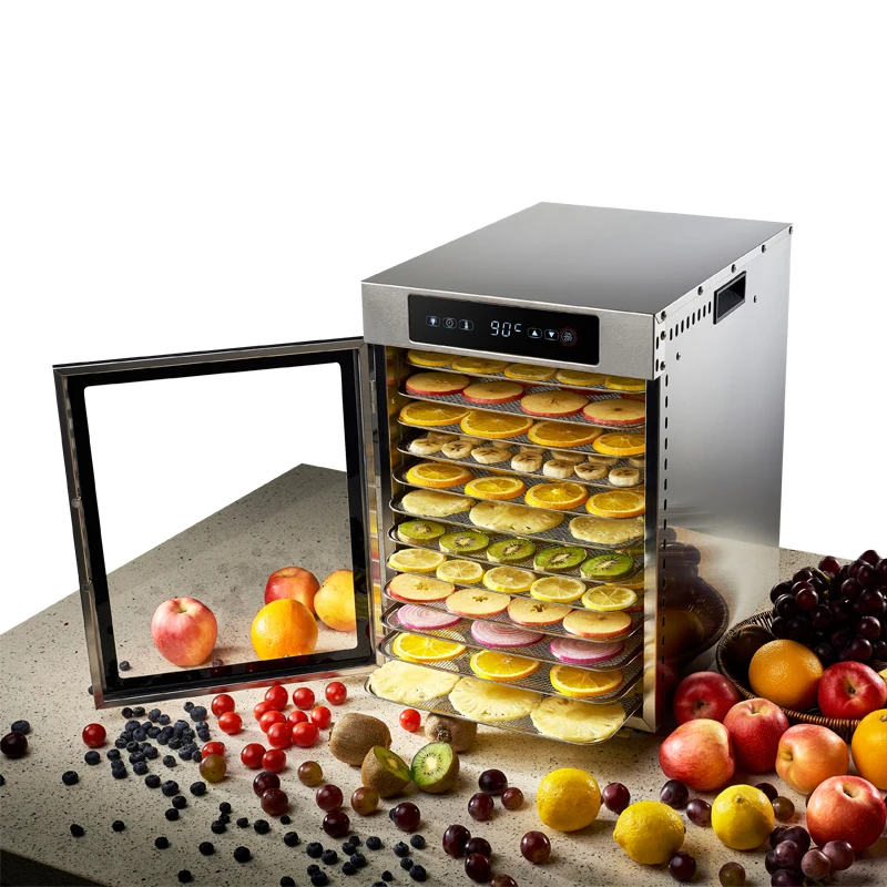12 TRAYS Food dehydrator machine fruit and vegetable dryer MANGO orange lemon onion drying machine