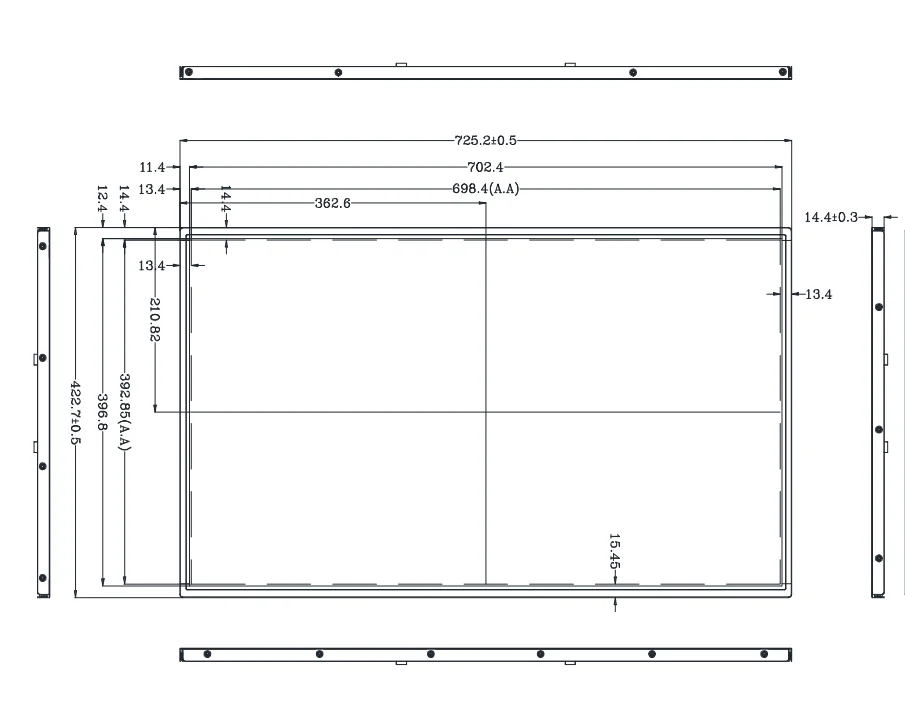 Startek display factory cheap 51 pin 31.5 inch 1920*1080 LVDS interface high brightness TFT LCD module