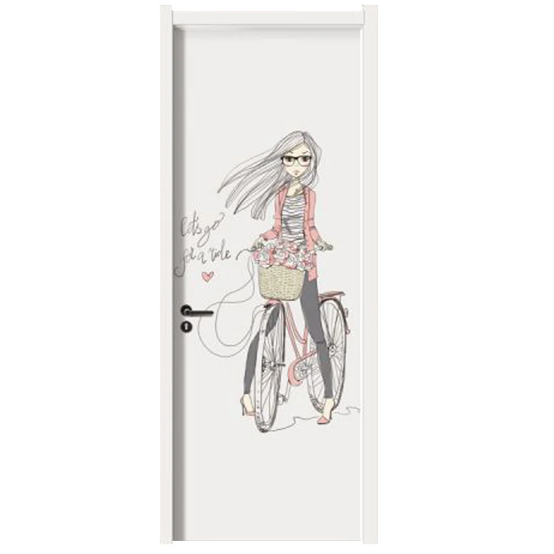 
Cheap melamine door with customized design of Chinese wooden door in 2021 