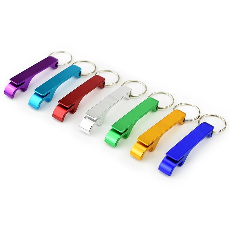 Personalized Custom Printed Logo Metal Mini Portable Beer Bottle Opener Zinc Alloy Key Chains Opener Metal Keychain