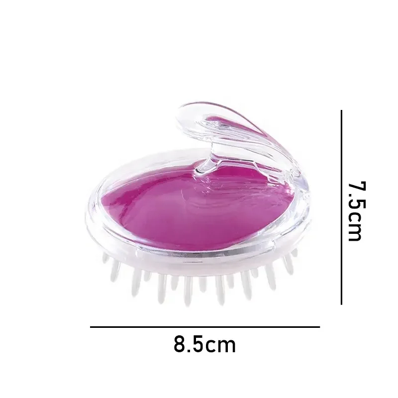 In stock  Luxury Hair Brush Head Silicone Comb Shampoo Brush Scalp Care Hair Massager Brush for Dry Damaged Hair