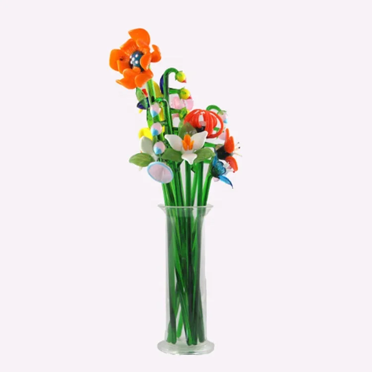 Customized Murano Art Glass Flowers