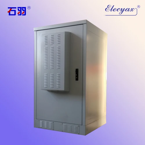 25U 19inch outdoor telecom cabinet waterproof metal electrical enclosure two doors with air conditioner SK-80104