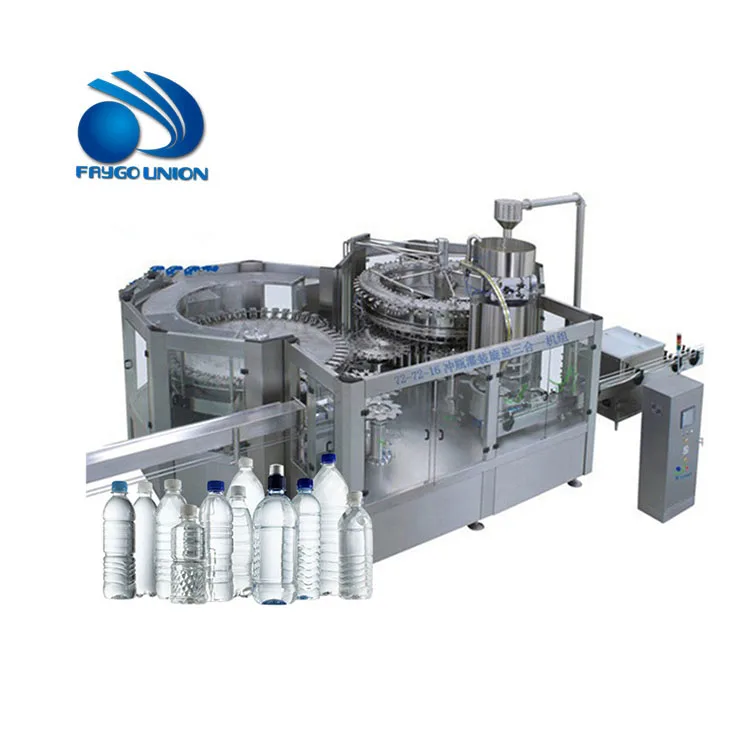 Faygo Union Automatic Mineral Small Pet Water Bottle Capping Bottling Production Line Filling Machine Price
