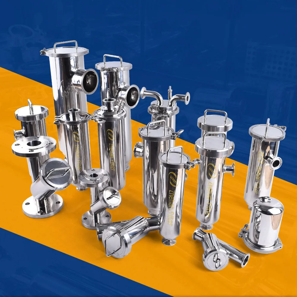 SS304 fluid filter Water filter Beverage food industries Sanitary Welded angle type tri clamp Angle Type Filter