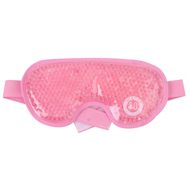 PACKCARE Custom Logo Soothing Gel Beads Eye Care Pink Different Color Color Hot Cold Therapy Gel Eye Mask For Home