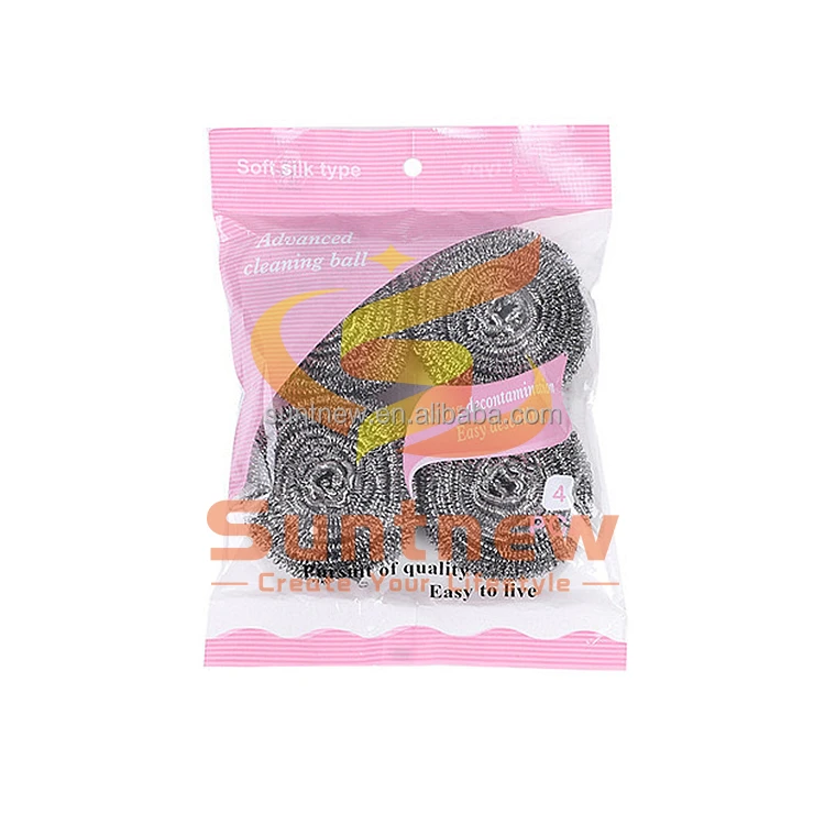 Customized Packaging  stainless steel  Scrubber/scourer/cleaning Ball Cleaning SS 410 Stainless Steel  Scrubber ball