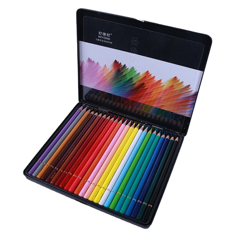  Nyoni N8520-24 пастельного цвета специализированные задники для карандаш комплект цвет промасленный Набор цветных