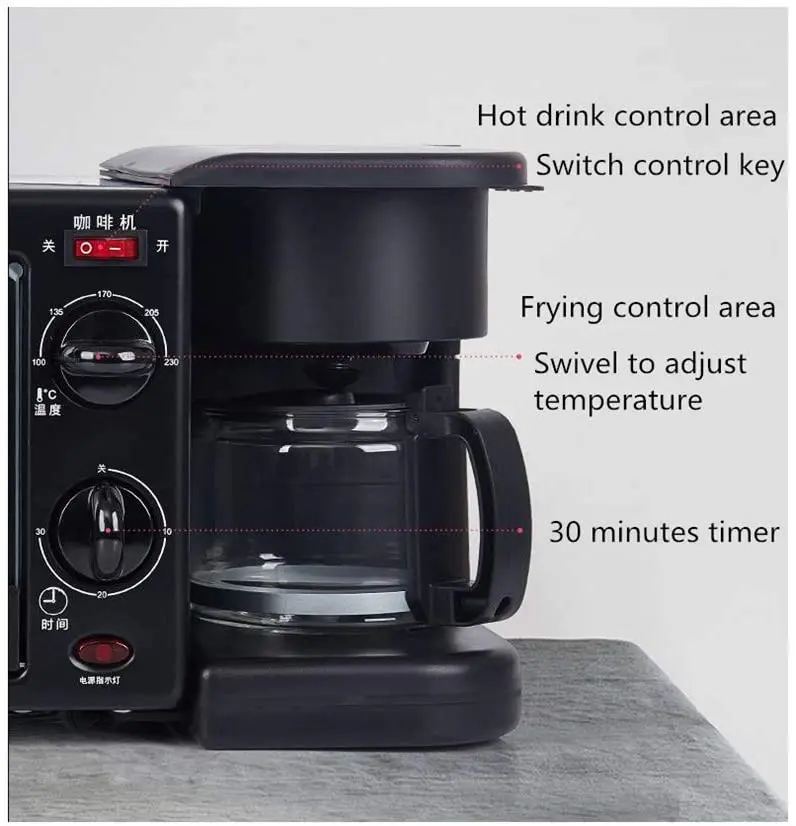  2021 Best Product 3 in 1 Home Breakfast Machine Multipurpose