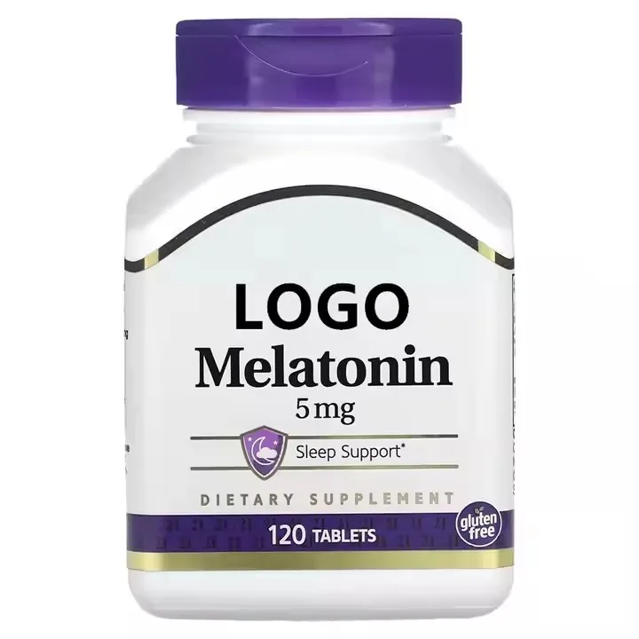 Melatonin hormone 5 milligrams 120 tablets organic products that support sleep improvement and sleep quality