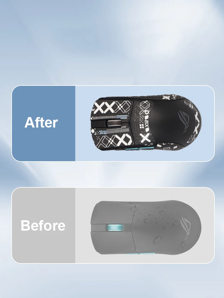 Printed Suede Full / Half cover Mice Sticker Anti-Slip Mouse sticker For ASUS ROG Harpe Ace Aim Lab Edition Gaming Mouse