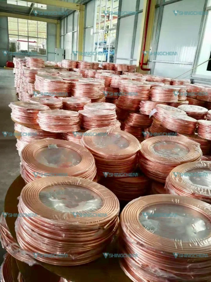 Бесшовная катушка для блинов ASTM B111 Sch40 C70600 C71500 медная трубка C10100 C10200 C11000