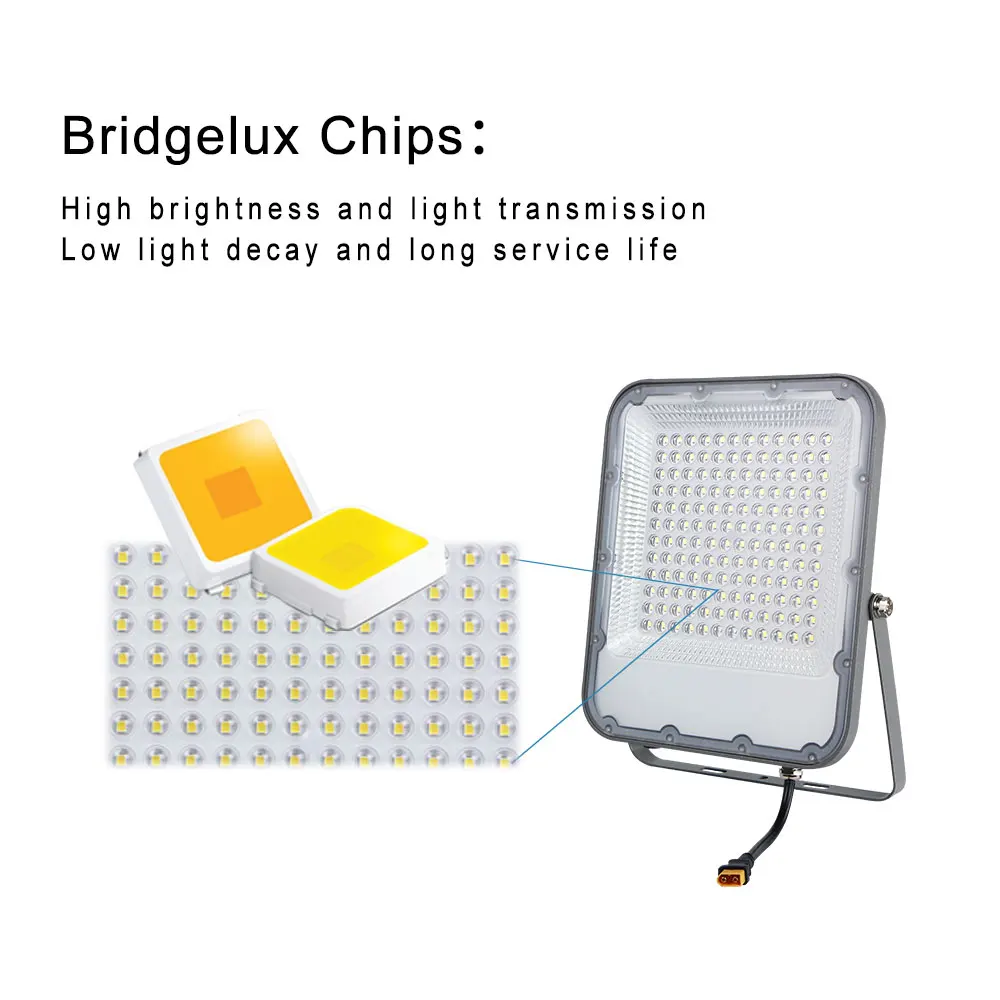 KCD Cheap 200 Watt Delicate Appearance Fashion Attractive Design Outdoor LED Solar Powered Flood Light With Panel