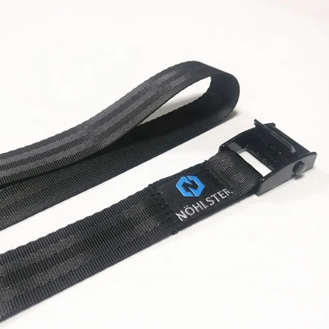Woven Label logo Buckled Straps Tension Belt with metal cam 1 meter length straps for kayak