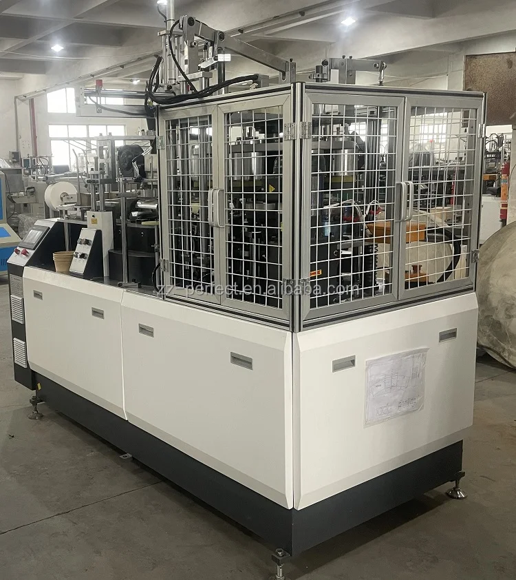 8-35 oz Paper Cup Machine Paper Bowl Machine Custom 60-70 pcs/min Speed Full Automation High Speed Paper Cup Making Machine