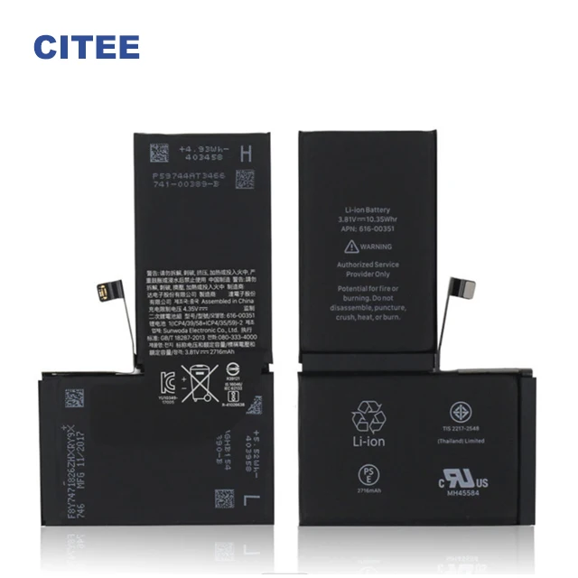 High cycle lifespan lithium battery cell for iphone X XR 7 Plus 8 11 11 Pro Max 12 Pro Max 13 14 14 Pro Max Rechargeable battery