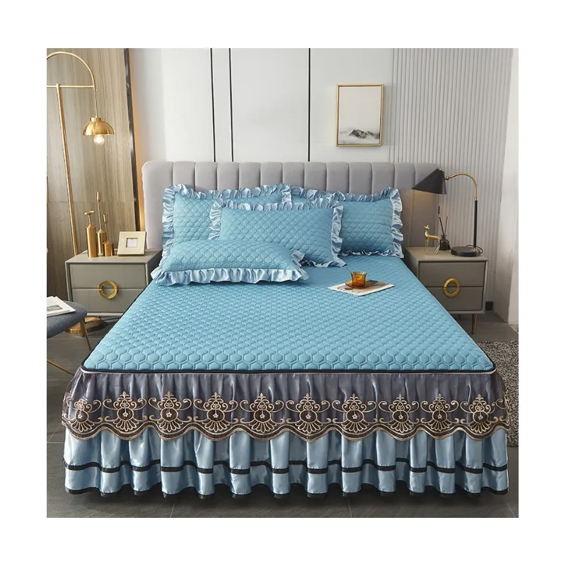 Летний комплект покрывала из латекса в Корейском стиле с цветами, 3 шт.