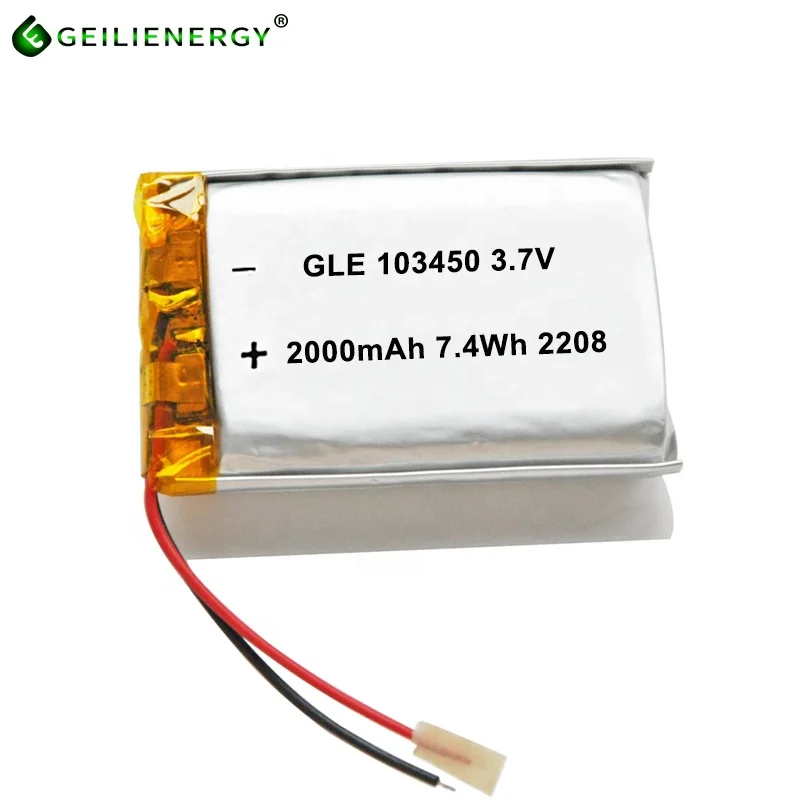 Geilienergy литий-полимерный аккумулятор li-po 603450 803450 103450 1200 мАч 1500 2000 3 7 В аккумуляторная батарея