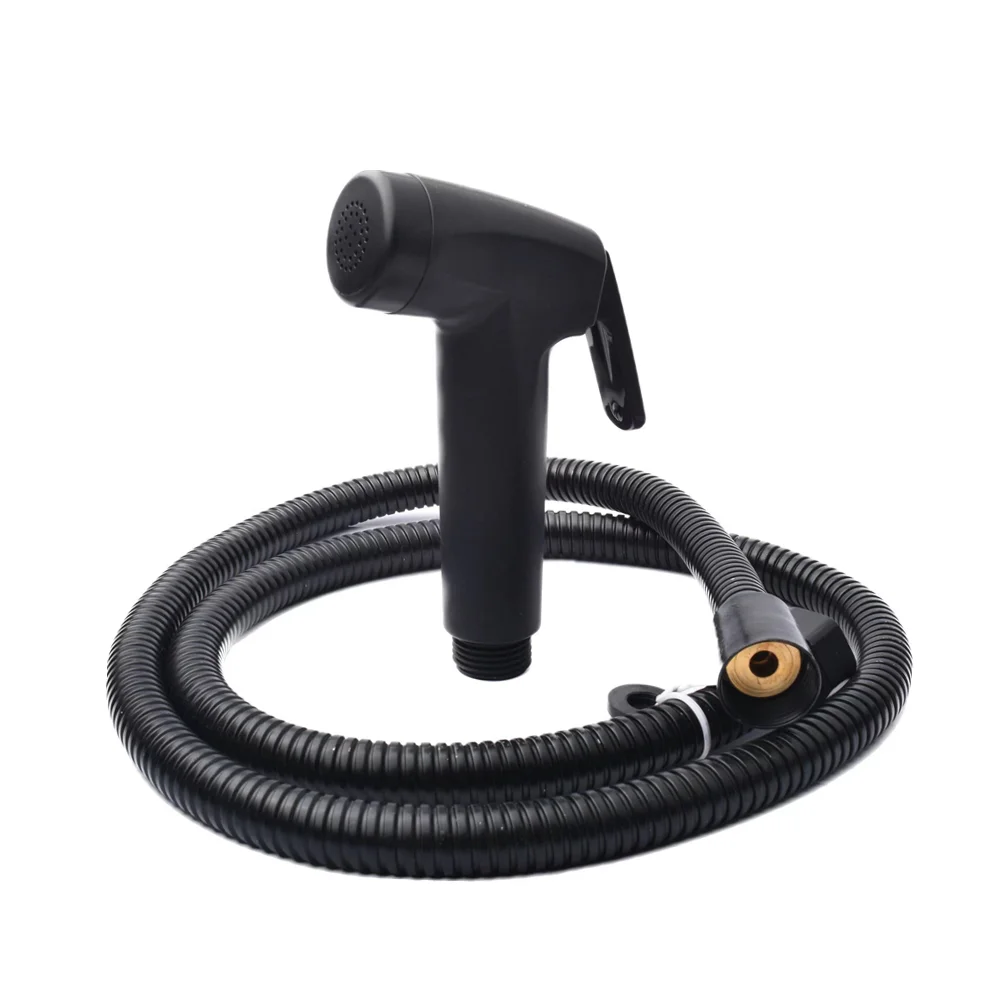 Ningbo оптовая продажа матовый черный ABS Shattaf струйный спрей туалет портативный гигиенический набор для душа туалета