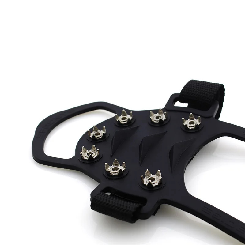 OBSHORSE New 10 Spikes Anti-slip Ice Gripper For Shoe Boots Safety Walking Crampons Boot Grips Ice Snow Chain Cleats