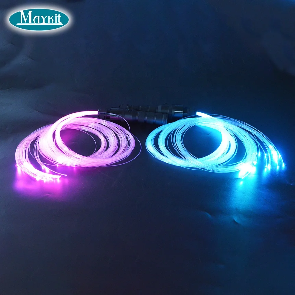 10 Color Changing LED Fiber Optic Pixel Dance Whip