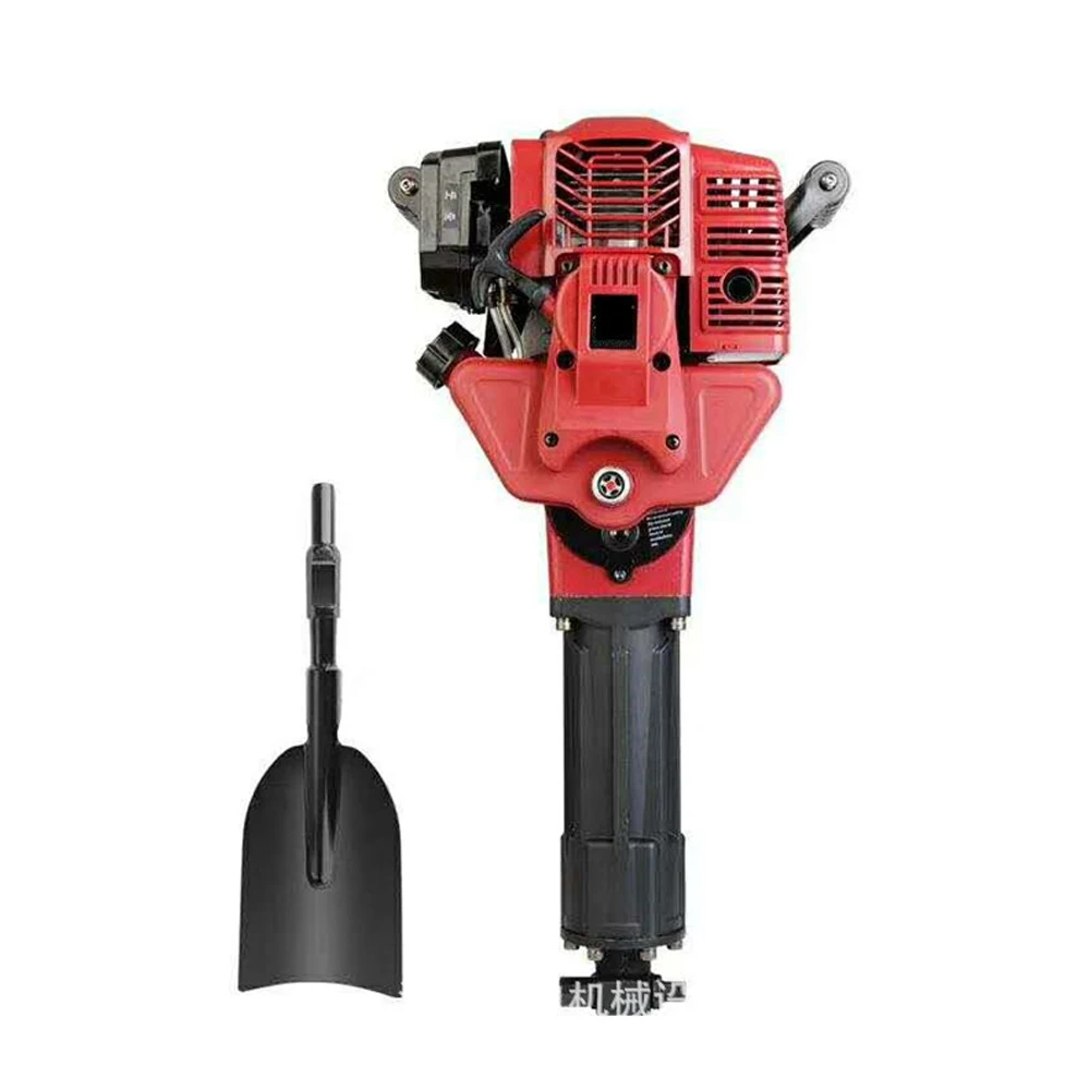 Portable Multi-functional 4 Stroke Petrol Tree Digger Gasoline Tamper Gas Powered Jack Hammer with Nine Working Tools