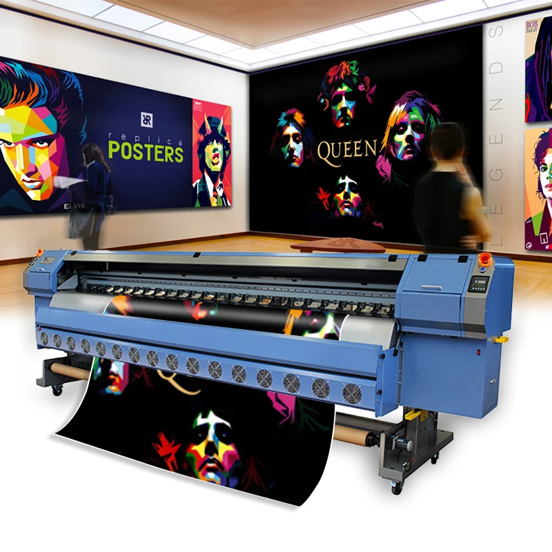 3.2m 512i Solvent Inkjet Printer with 4/8pcs 512i 30pl Printhead High Productivity Flex Banner Car Sticker Printing Machine
