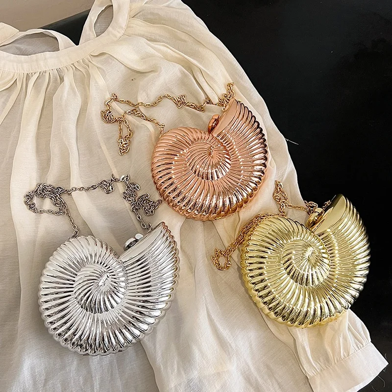 2024 Wholesale Summer Latest Lady Party Bag Model Sea Shell Clutch Chain Shoulder Evening Bags Women Brand Designer Evening Bags