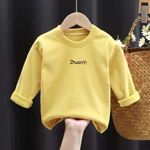 Baby clothing warm T-shirt for spring and autumn suitable for children under 8 years old