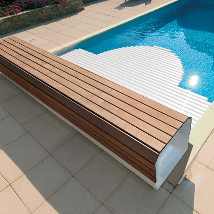 PC electric cover strip Automatic swimming pool cover Polycarbonate automatic swimming pool cover