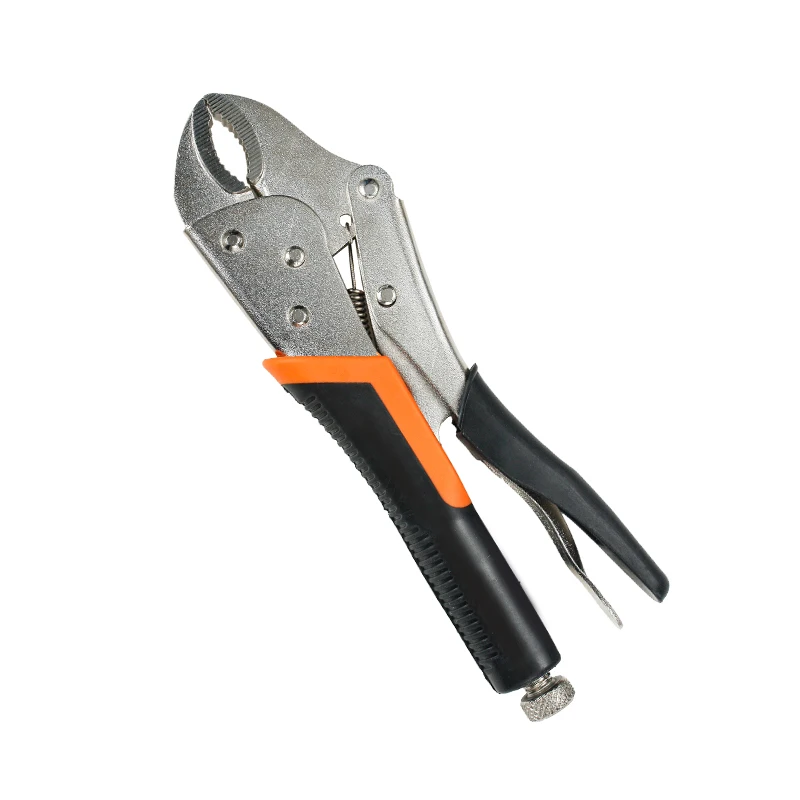 The Factory Sells 2021 New Carbon Steel Locking Pliers Round Mouth, Suitable For Construction Sites, Etc.