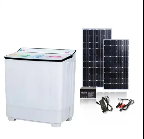 80W Solar Washing Machine Large Capacity Semi-Automatic Household Washing Machine
