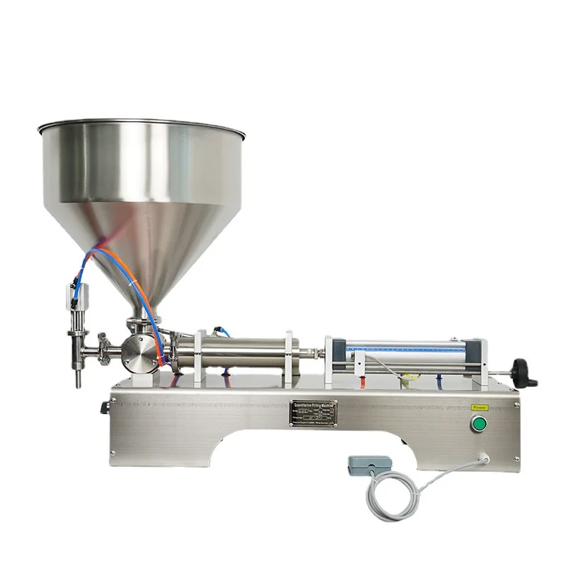 G1WG 100-5000ml Pneumatic Semi-Automatic Peanut Butter Viscous Liquid Yogurt Jelly Tomato Paste Jam Sauce Honey Filling Machine