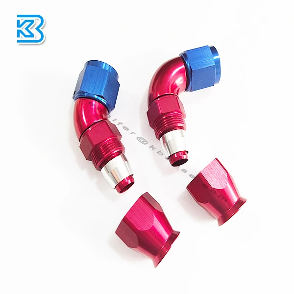 АН-12-12 Ан-12 #90 градусов локоть многоразовый алюминиевый Цельный полный поток Женский Поворотный фторопласт топливный шланг Конец Ан12 фитинги разъем