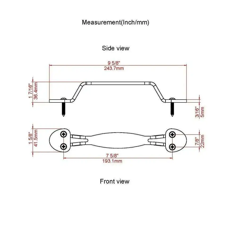 China Factory Price Traditional Style Metal Sliding Barn Door Hardware Antique Door Barn Handles
