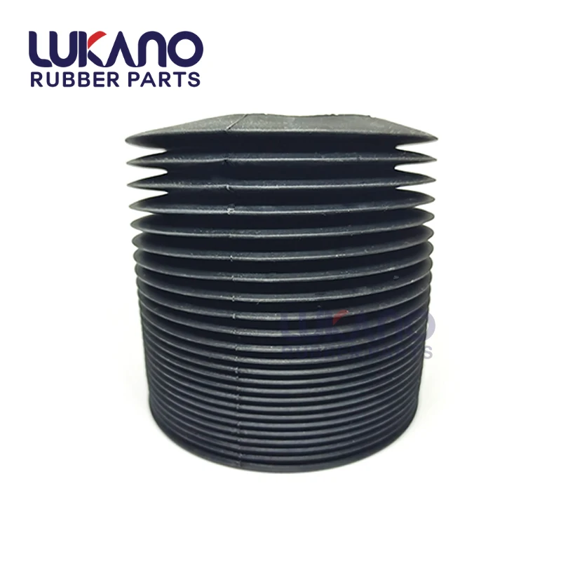 Silicone rubber bellows Flexible Corrugated Moulded Bellow rubber round black bellows