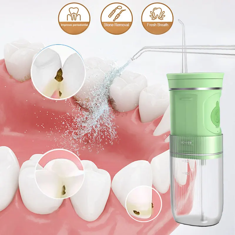 H2ofloss 2023 Best Selling Dental Floss Irrigator OEM/ODM Water Flosser Mini Waterflosser  For Teeth Braces Cordless Jet Pick