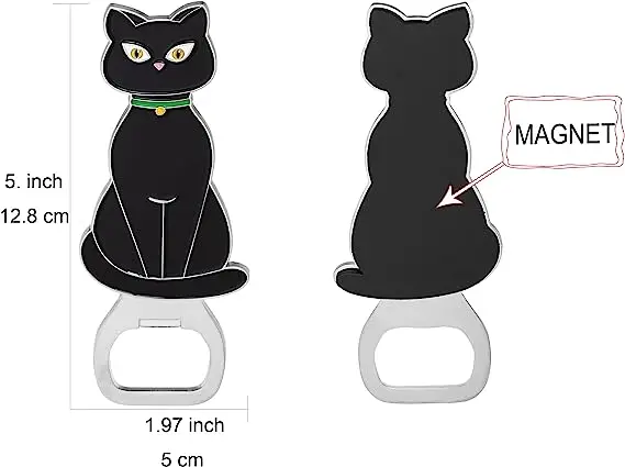 High Quality Custom Metal Cat Beer Opener Cat Animals Bottle Opener For Christmas Gift