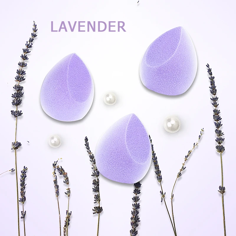 
Private Label Latex Free Beauty Makeup Blender Organic Velvet Fuzzy Microfiber Makeup Sponge 