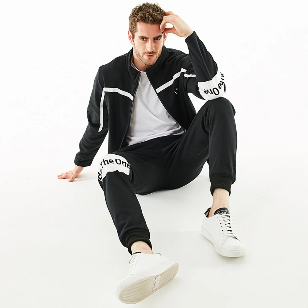 
Wholesale Custom Logo Sweat Suits Apparel Men Tracksuit Manufactur Zipper Fleece Jogging Suits 