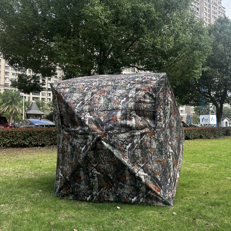 Outdoor windproof and rainproof wilderness hunting tent Oxford anti tear wild Camouflage Hunting Tent for outdoor hunting tent