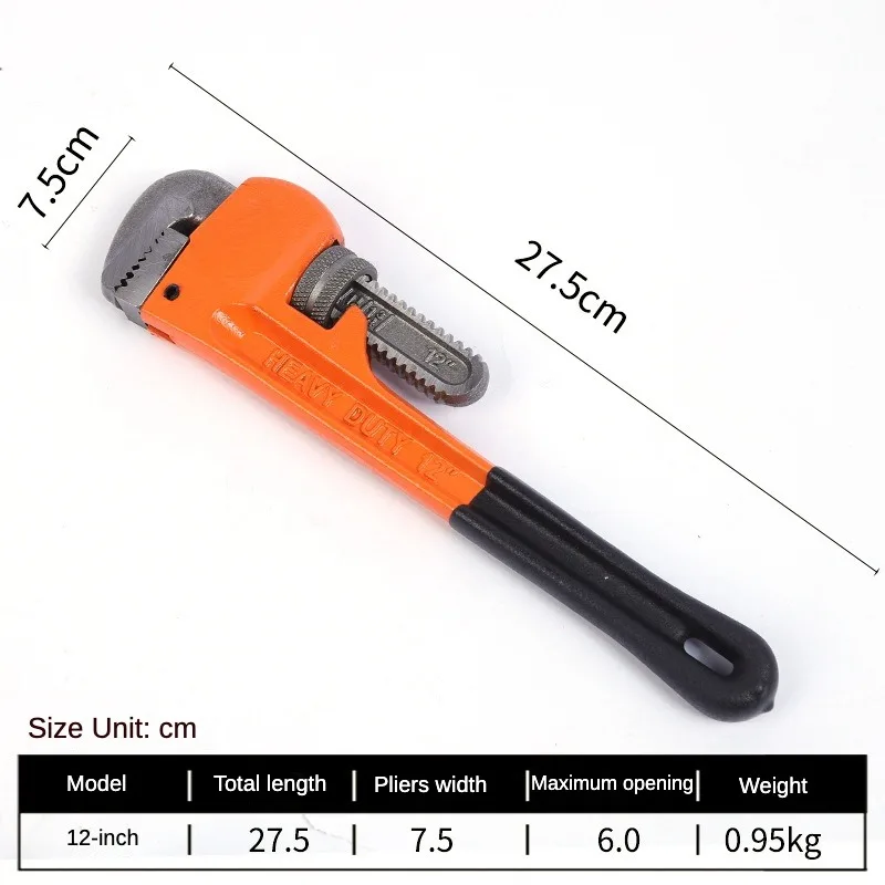 Hot Sale Wholesale Adjustable Straight Plumbing Wrench Tool Steel Water Spanner American Type Pipe Wrench