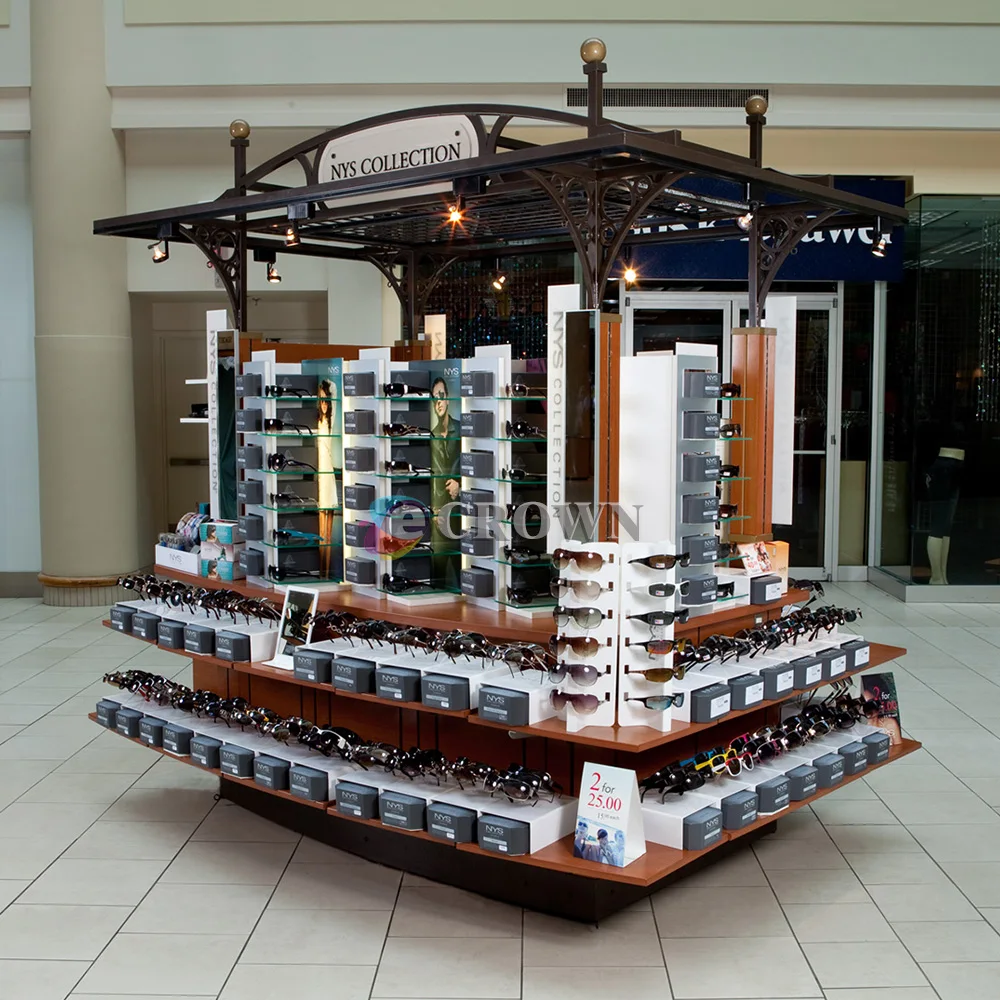Retail pavilion mall bespoke sunglass retail optical kiosk